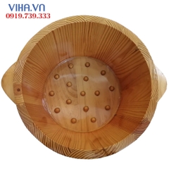 Chậu Ngâm Chân Bằng Gỗ Thông Nhật - Bồn Gỗ Ngâm Chân