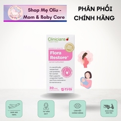 Men vi sinh phụ khoa Clinicians Flora Restore 30 viên