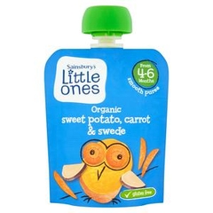 Trái cây hoa quả nghiền hữu cơ Little Ones cho bé từ 4 tháng của Anh