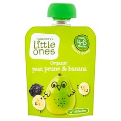 Trái cây hoa quả nghiền hữu cơ Little Ones cho bé từ 4 tháng của Anh