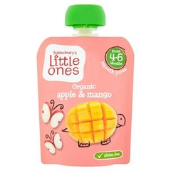 Trái cây hoa quả nghiền hữu cơ Little Ones cho bé từ 4 tháng của Anh