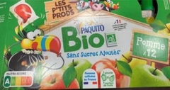 Trái cây nghiền hữu cơ Paquito dạng túi cho bé từ 6 tháng tuổi