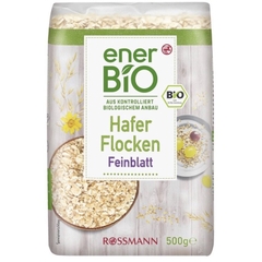 Yến mạch hữu cơ Ener Bio Hafer Flocken nguyên cám cán dẹt 500g