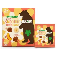 Trái cây sấy dẻo Bear UK ko đường,100% trái cây nguyên chất cho bé từ 2 tuổi (5 x 20g)