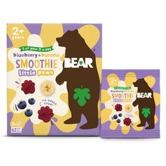 Trái cây sấy dẻo Bear UK ko đường,100% trái cây nguyên chất cho bé từ 2 tuổi (5 x 20g)