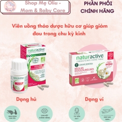 Viên uống thảo dược hữu cơ Naturactive giúp giảm đau bụng, đau chu kỳ kinh nguyệt 30 viên