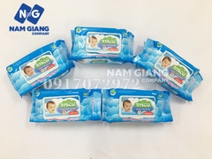 Giấy ướt Rico không mùi xanh 100 tờ (thùng 24 gói)