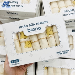 Hộp 6 khăn sữa muslin Boona