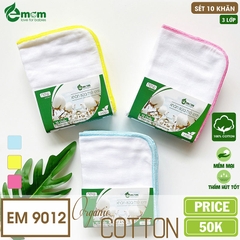Khăn sữa EMOM 3 lớp cotton (Sét 10 chiếc)