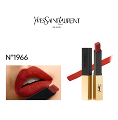 Son YSL Ladies Rouge Pur Couture The Slim Leather Matte Lipstick #1966 Rouge Libre