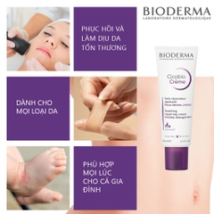 Kem Dưỡng Bioderma Cicabio Creme Soothing Repairing 40Ml CTY