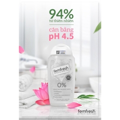 Dung Dịch Vệ Sinh Phụ Nữ Cao Cấp Cho Da Nhạy Cảm Femfresh Sensitive Wash 250mL