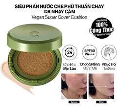 Phấn Nước  GLAMRR Q Vegan Super Cover Cushion SPF50+/PA+++ tone 01