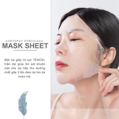 [MUA 1 TẶNG 1] COMBO 10 Miếng Mặt Nạ Ngăn Ngừa Mụn Chuyên Sâu Caryophy Portulaca Mask Sheet 22gr