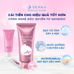 Sữa Rửa Mặt Senka Perfect Whip Collagen In [ New ] 120g