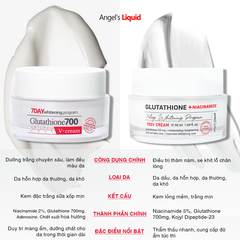 Kem Trị Nám Truyền Trắng Angel's Liquid Glutathione + Niacinamide 700 V-Cream 50ml