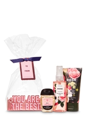 Set Mini Gift Travel Size Bath and Body Works Rose HOLIDAY CHEER!