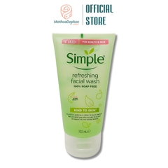 Sữa Rửa Mặt Cho Da Nhạy Cảm Simple Refreshing Facial Wash 150Ml