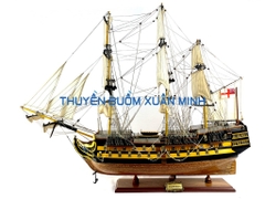 Mô Hình Thuyền Chiến Hạm Hoàng Gia HMS Agamemnon (Tàu Cổ Chiến Hạm Anh Quốc) | Hàng Xuất Khẩu - Gỗ Căm Xe | Thân 75cm