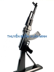 Mô Hình Súng Trường Gỗ AK47 | Tỷ Lệ Như Thật | Dài 87cm (Sơn Đen)