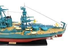 Mô Hình Tàu Chiến Hạm Gỗ USS ARIZONA (Sơn Màu) | Gỗ Tự Nhiên | Thân 88cm