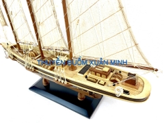 Mô Hình Thuyền Buồm Gỗ Phong Thuỷ - Du Thuyền Đua Atlantic | Thân 80cm