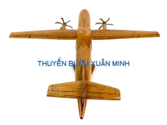 Mô Hình Máy Bay Gỗ AIRBUS ATR-72 Trang Trí | Gỗ Căm Xe tự nhiên | Size Lớn