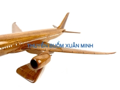 Mô Hình Máy Bay Gỗ BOEING B787 Trang Trí | Gỗ Căm Xe tự nhiên | Size Lớn