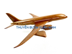 Mô Hình Máy Bay Gỗ BOEING B787 Trang Trí | Gỗ Căm Xe tự nhiên | Size Lớn