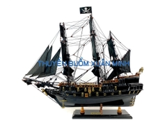 Mô Hình Thuyền Cướp Biển Ngọc Trai Đen Huyền Bí (Black Pearl) | Gỗ Muồng Đen | Thân 55cm