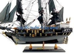 Mô Hình Thuyền Cướp Biển Ngọc Trai Đen Huyền Bí (Black Pearl) | Gỗ Muồng Đen | Thân 55cm