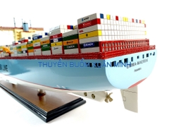 Mô Hình Tàu Thuỷ Chở Container MAERSK LINE | Gỗ Tự Nhiên | Thân 100cm (Sơn Màu)