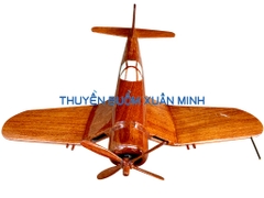 Mô Hình Máy Bay Tiêm Kích F4U Corsair Trang Trí | Gỗ Căm Xe tự nhiên | Size Lớn