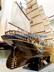 Mô Hình Thuyền Buồm Gỗ Phong Thuỷ Cutty Sark (Tàu Buôn Cổ Anh Quốc) | Hàng VIP Xuất Khẩu - Gỗ Muồng Đen | Thân 150cm