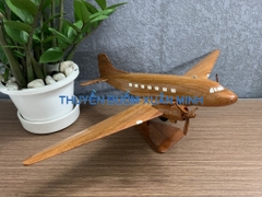 Mô Hình Máy Bay Gỗ BOEING DC-3 Trang Trí | Gỗ Căm Xe tự nhiên | Size Lớn