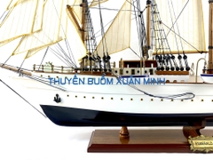 Mô Hình Thuyền Gỗ Hải Quân Tây Ban Nha ESMERALDA (Sơn Màu) Hàng Xuất Khẩu | Gỗ Căm Xe | Thân 90cm