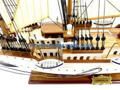 Mô Hình Thuyền Gỗ Hải Quân Tây Ban Nha ESMERALDA (Sơn Màu) Hàng Xuất Khẩu | Gỗ Căm Xe | Thân 90cm
