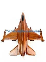 Mô Hình Máy Bay Tiêm Kích F-16 Fighting Falcon Trang Trí | Gỗ Tràm tự nhiên | Size Lớn