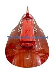 Mô Hình Tàu Cano Đua Sang Trọng Ferrari Arno XI Hydroplane | Gỗ Tự Nhiên | Thân 94cm (Sơn Đỏ)