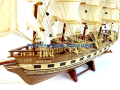 Mô Hình Thuyền Buồm Gỗ Phong Thuỷ France II (Tàu Buôn Cổ Pháp) | Hàng Xuất Khẩu - Gỗ Căm Xe | Thân 60cm