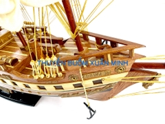Mô Hình Thuyền Buồm Gỗ Phong Thuỷ France II (Tàu Buôn Cổ Pháp) | Hàng Xuất Khẩu - Gỗ Căm Xe | Thân 80cm