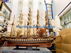 Mô Hình Thuyền Buồm Gỗ Phong Thuỷ France II (Tàu Buôn Cổ Pháp) | Hàng VIP Xuất Khẩu - Gỗ Căm Xe | Thân 150cm
