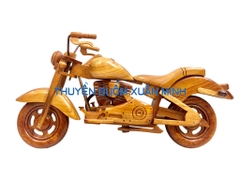 Mô Hình Xe Moto HARLEY FXSTB Cruiser Loại Đẹp - Gỗ Căm Xe