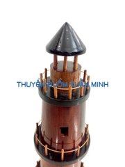 Mô Hình Nhà Hải Đăng (Lighthouse) Trang Trí | Gỗ Căm Xe | Cao 36cm