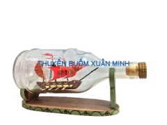 Mô Hình Thuyền Gỗ Trong Chai Rượu Hennessy VSOP - L5