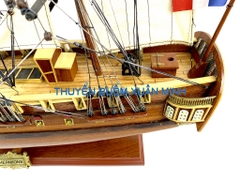 Mô Hình Thuyền Chiến Hạm Hoàng Gia Hermione (Tàu Cổ Chiến Hạm Pháp) | Hàng Xuất Khẩu - Gỗ Căm Xe | Thân 80cm