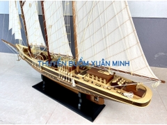 Mô Hình Thuyền Buồm Gỗ Phong Thuỷ - Du Thuyền Đua Atlantic | Thân 120cm