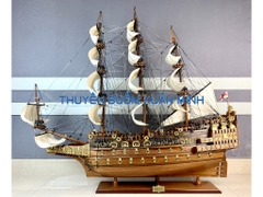 Mô Hình Thuyền Chiến Hạm Hoàng Gia Sovereign Of The Seas (Tàu Cổ Chiến Hạm Anh Quốc) | Hàng Xuất Khẩu - Gỗ Căm Xe | Thân 120cm (SIZE LỚN)
