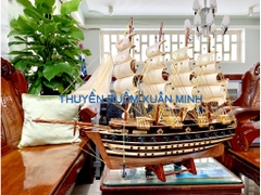 Mô Hình Thuyền Buồm Gỗ Phong Thuỷ Jylland (Tàu Chiến Cổ Đan Mạch) | Hàng Xuất Khẩu - Gỗ Căm Xe | Thân 60cm