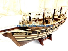 Mô Hình Thuyền Buồm Gỗ Phong Thuỷ Jylland (Tàu Chiến Cổ Đan Mạch) | Loại Tiêu Chuẩn - Gỗ Xoan Đào | Thân 40cm